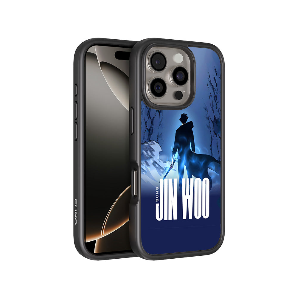 Jin Woo S-Rank Hunter Anime 3D Skin with Shockguard Armour Magsafe Case for Apple iPhone 16 Pro