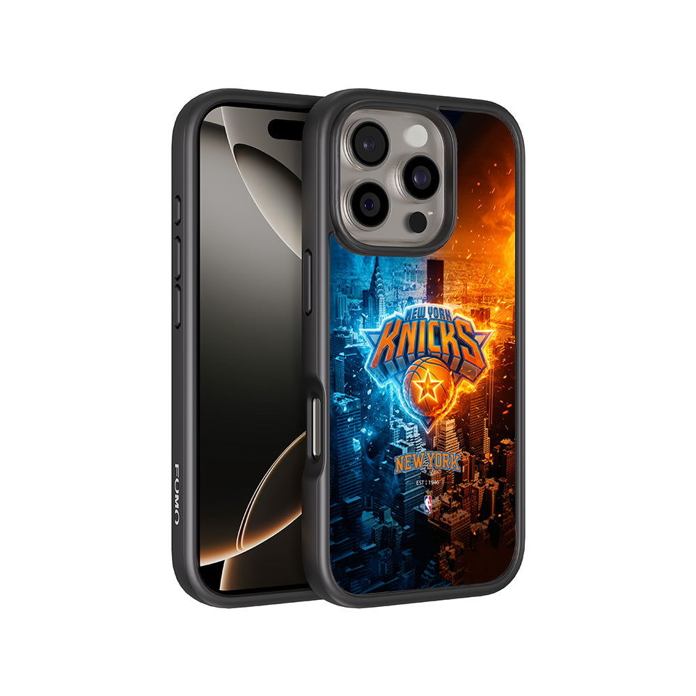 New York Knicks City Pride Sports 3D Skin with Shockguard Armour Magsafe Case for Apple iPhone 16 Pro Max