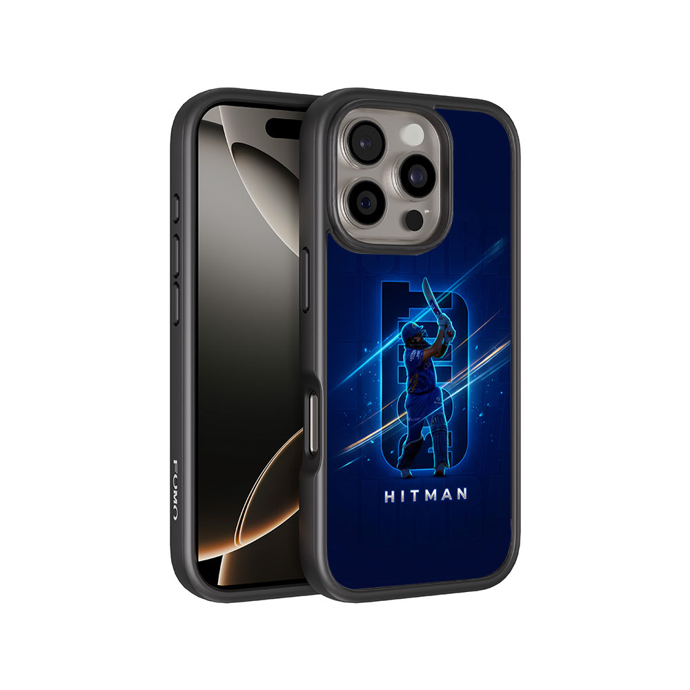 Rohit Sharma Hitman Cricket Sports 3D Skin with Shockguard Armour Magsafe Case for Apple iPhone 16 Pro
