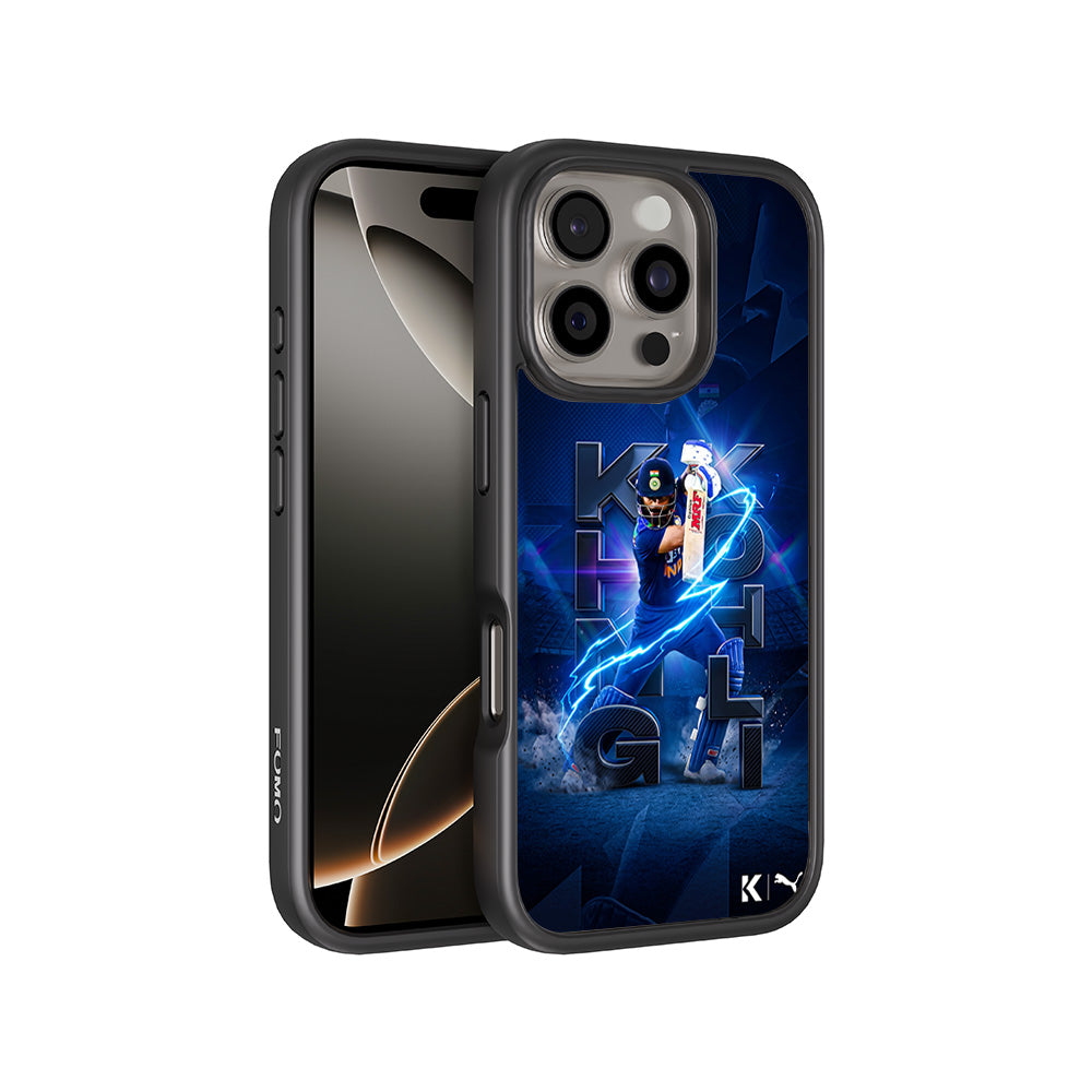 Virat Kohli King Kohli Cricket Sports 3D Skin with Shockguard Armour Magsafe Case for Apple iPhone 16 Pro Max