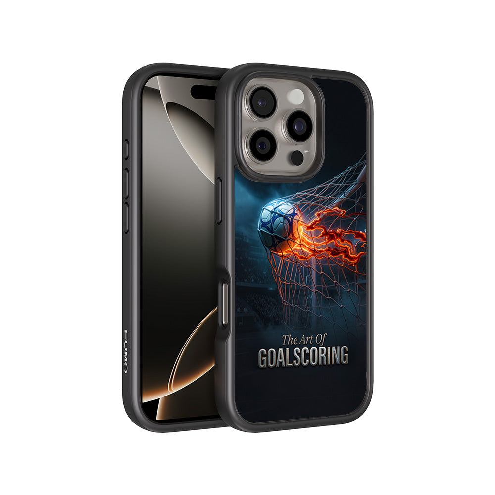 The Art of Goal Scoring Football Sports 3D Skin with Shockguard Armour Magsafe Case for Apple iPhone 16 Pro