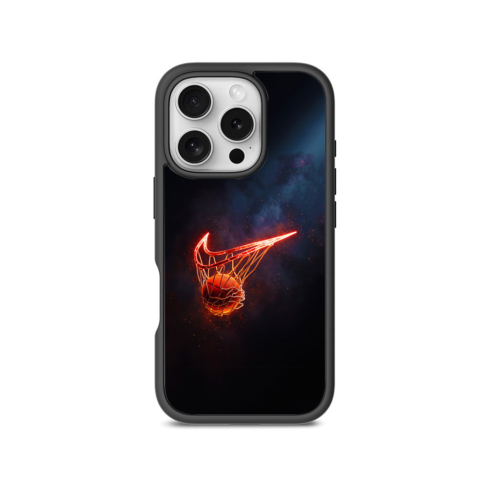 Basketball Nike Fire Sports 3D Skin with Shockguard Armour Magsafe Case for Apple iPhone 16 Pro Max