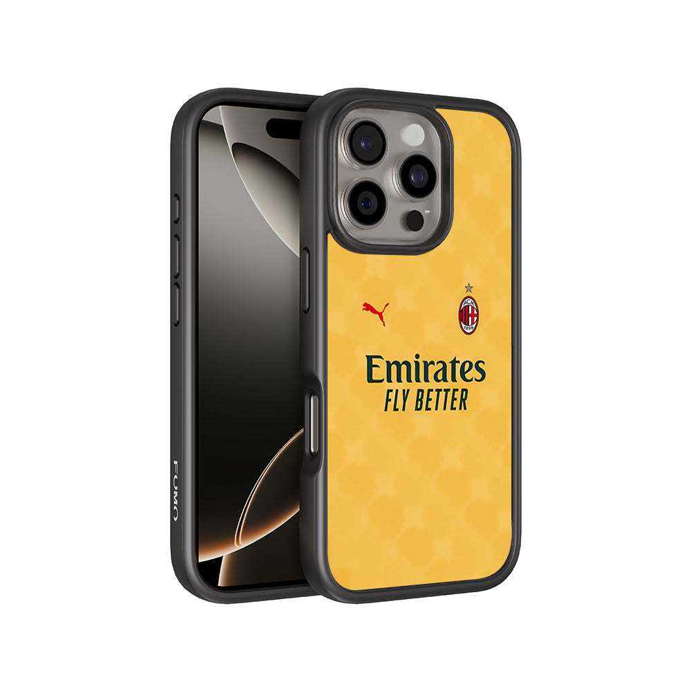 Emirates Yellow 3D Skin with Shockguard Armour Magsafe Case for Apple iPhone 16 Pro Max