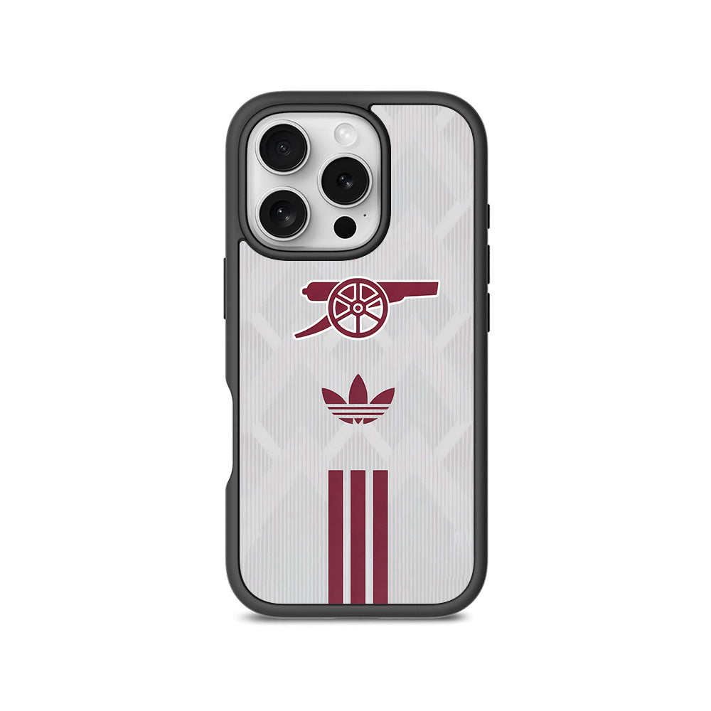 Arsenal x Adidas 3D Skin with Shockguard Armour Magsafe Case for Apple iPhone 16 Pro