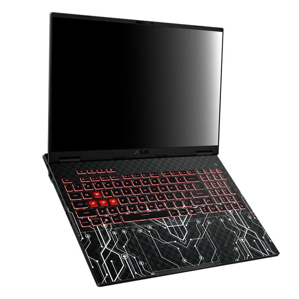Black Digital Circuit Asus TUF Gaming A16 2025 Laptop Skin