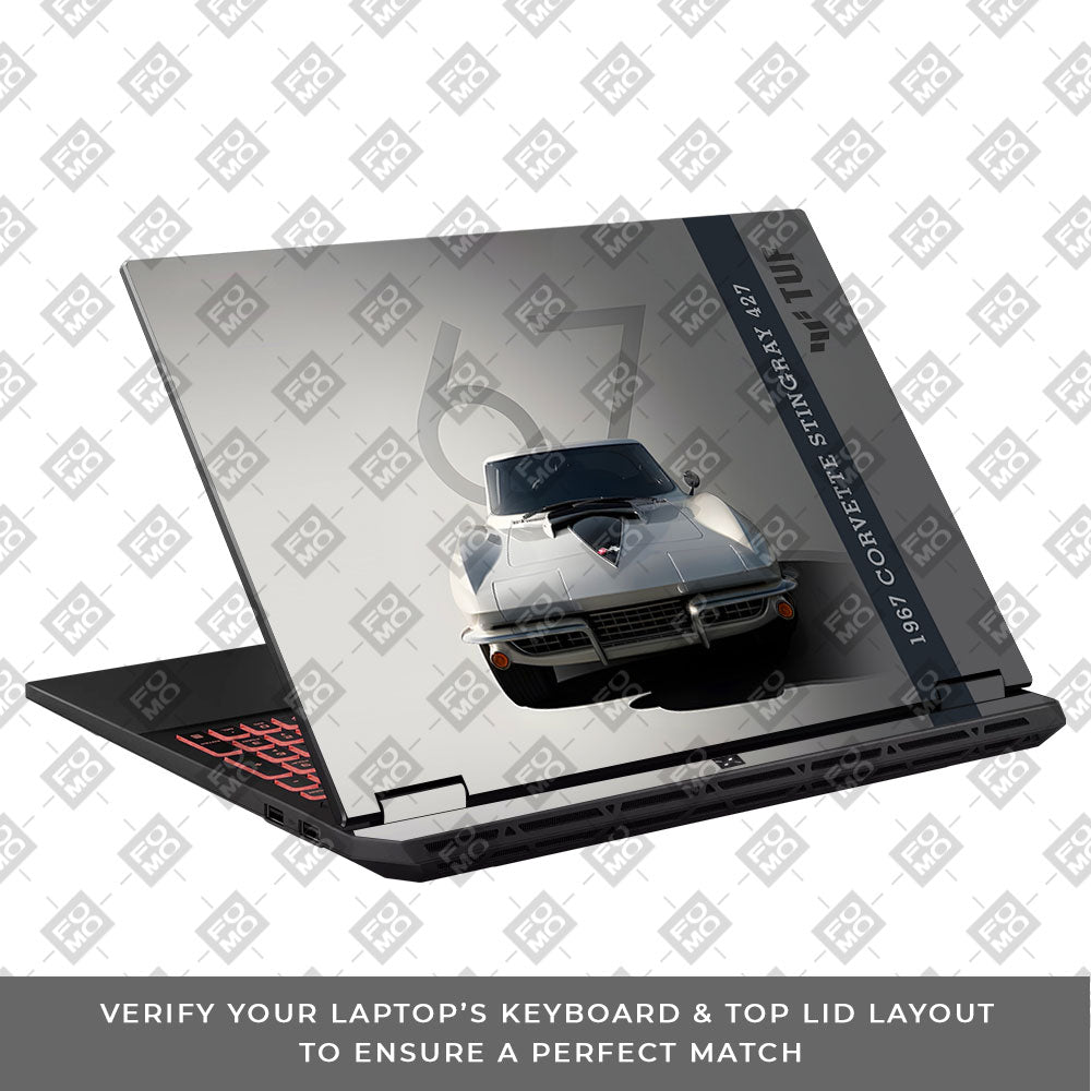 1967 Corvette Stingray 427 Asus TUF Gaming A16 2025 Laptop Skin