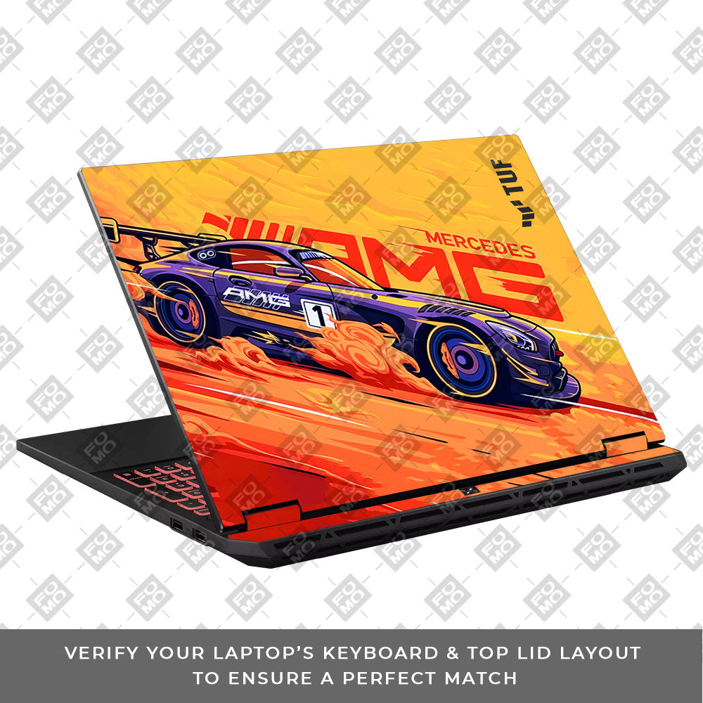 Mercedes AMG Asus TUF Gaming A16 2025 Laptop Skin