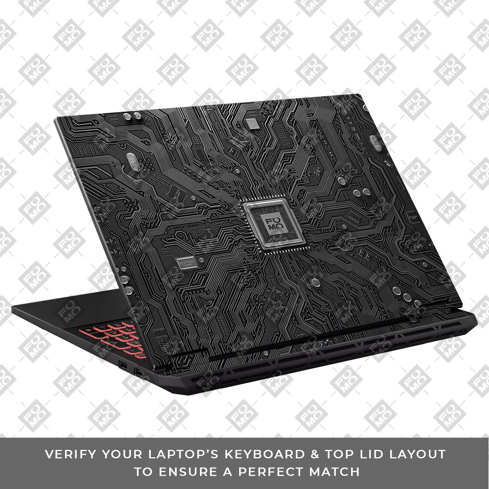 FOMO Circuit Dark Mode Asus TUF Gaming A16 2025 Laptop Skin