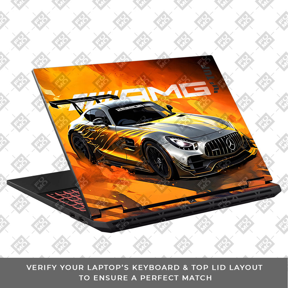 Mercedes AMG GT Asus TUF Gaming A16 2025 Laptop Skin