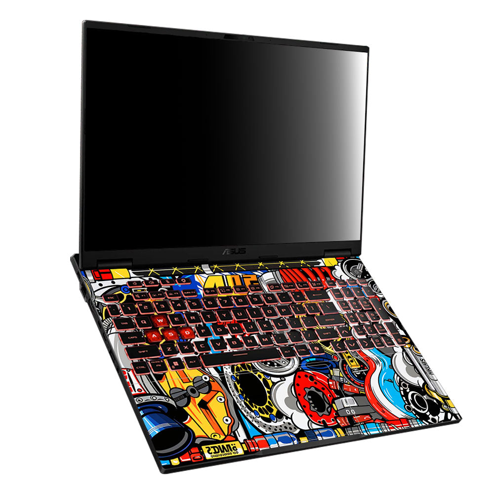 Mechanical Chaos Asus TUF Gaming A16 2025 Laptop Skin