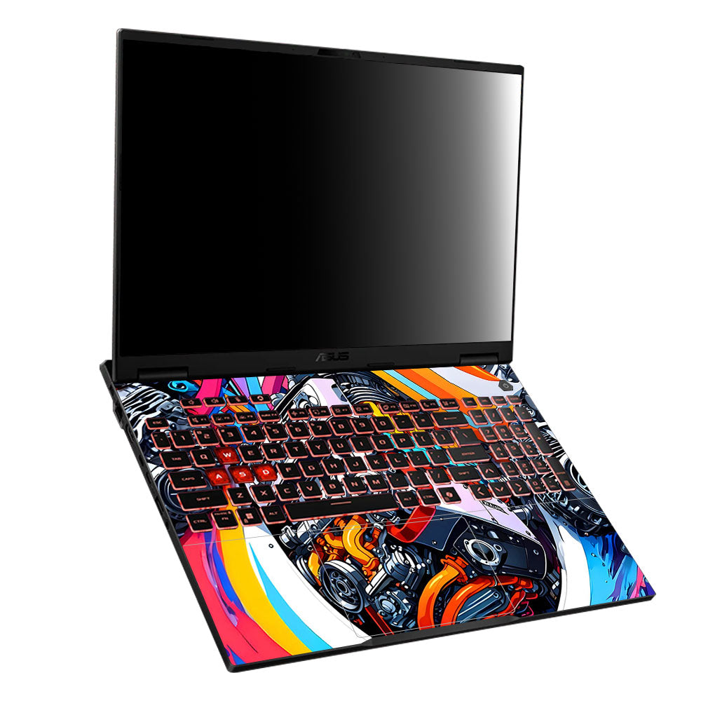 Power in Motion Asus TUF Gaming A16 2025 Laptop Skin