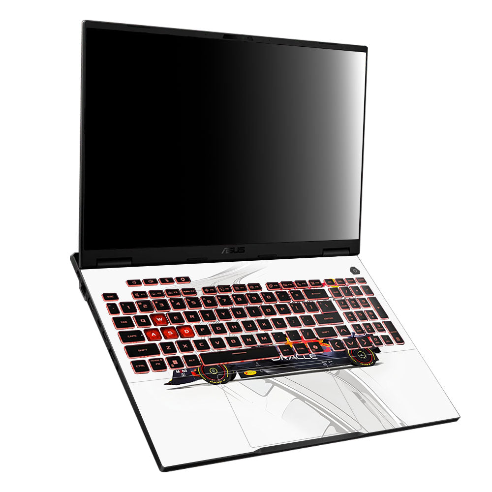 Red Bull Racing in Action Asus TUF Gaming A16 2025 Laptop Skin