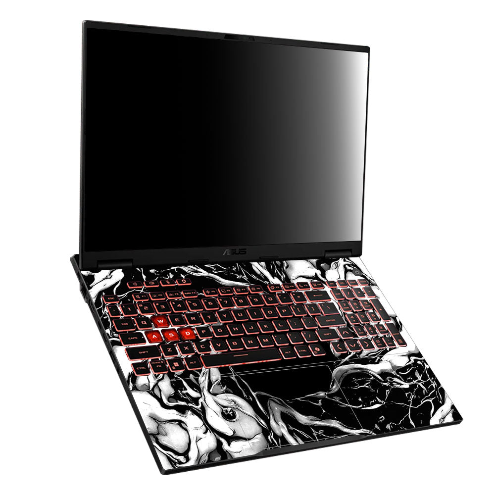 Spiderman Web Black Asus TUF Gaming A16 2025 Laptop Skin