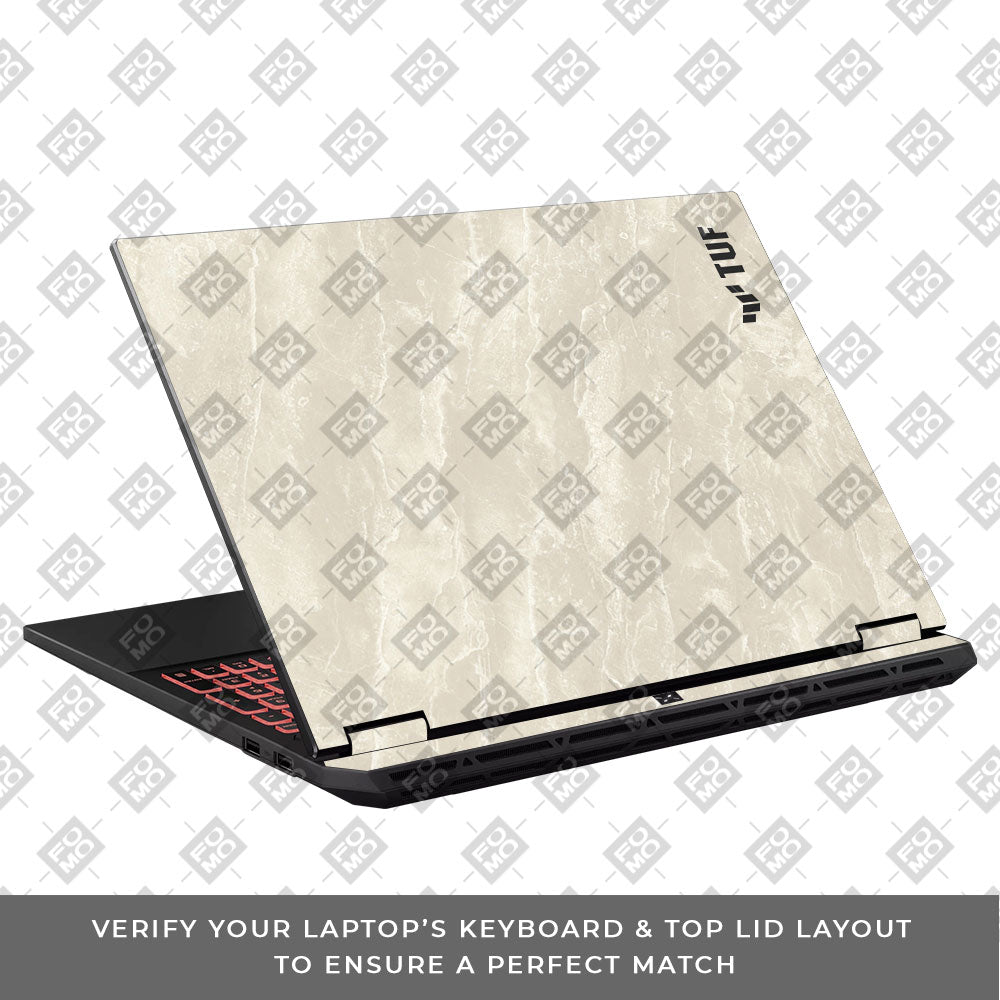 Textured Marble Asus TUF Gaming A16 2025 Laptop Skin