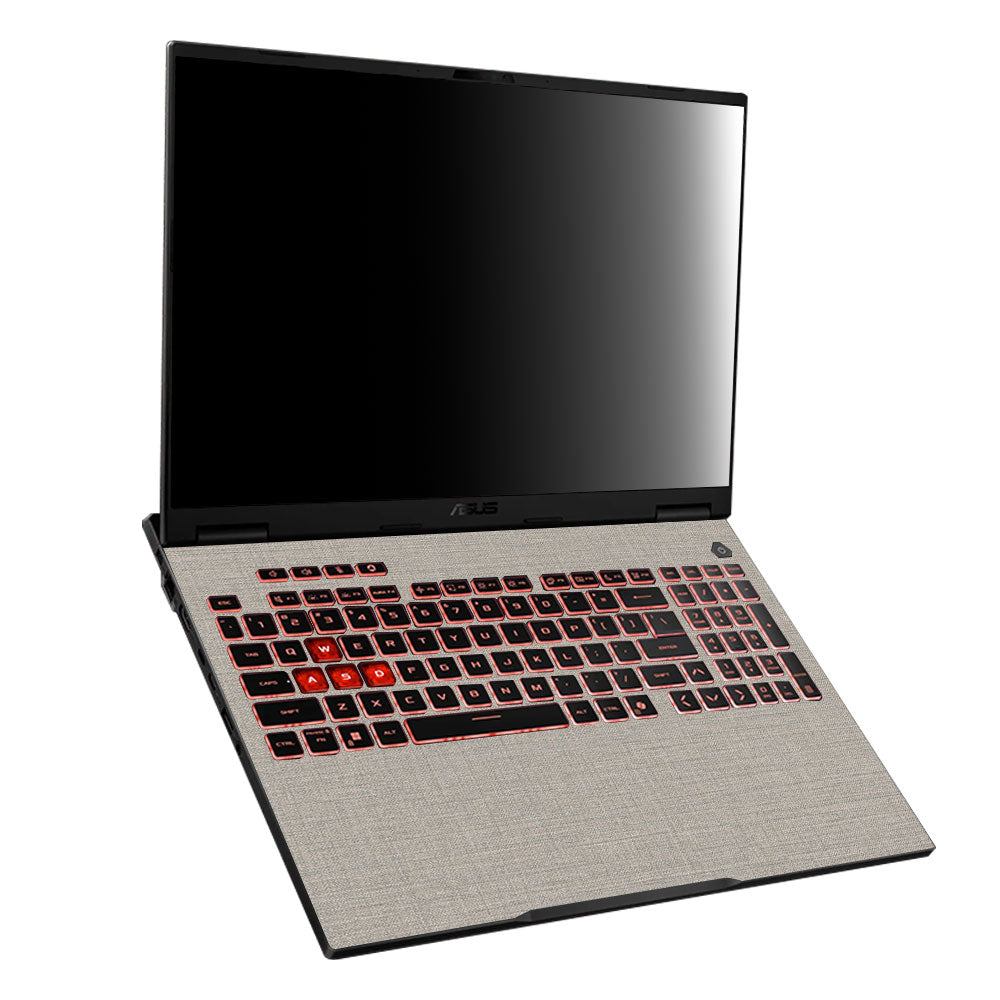 Textured Fabric Grey Asus TUF Gaming A16 2025 Laptop Skin