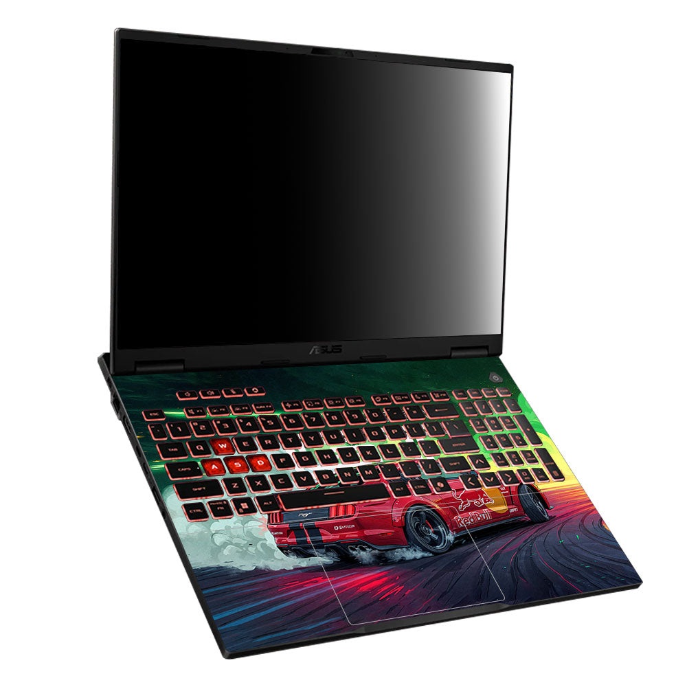 Mustang GT Red Bull Drift Beast Asus TUF Gaming A16 2025 Laptop Skin