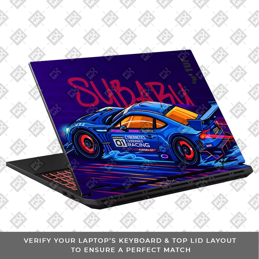 Subaru BRZ Asus TUF Gaming A16 2025 Laptop Skin