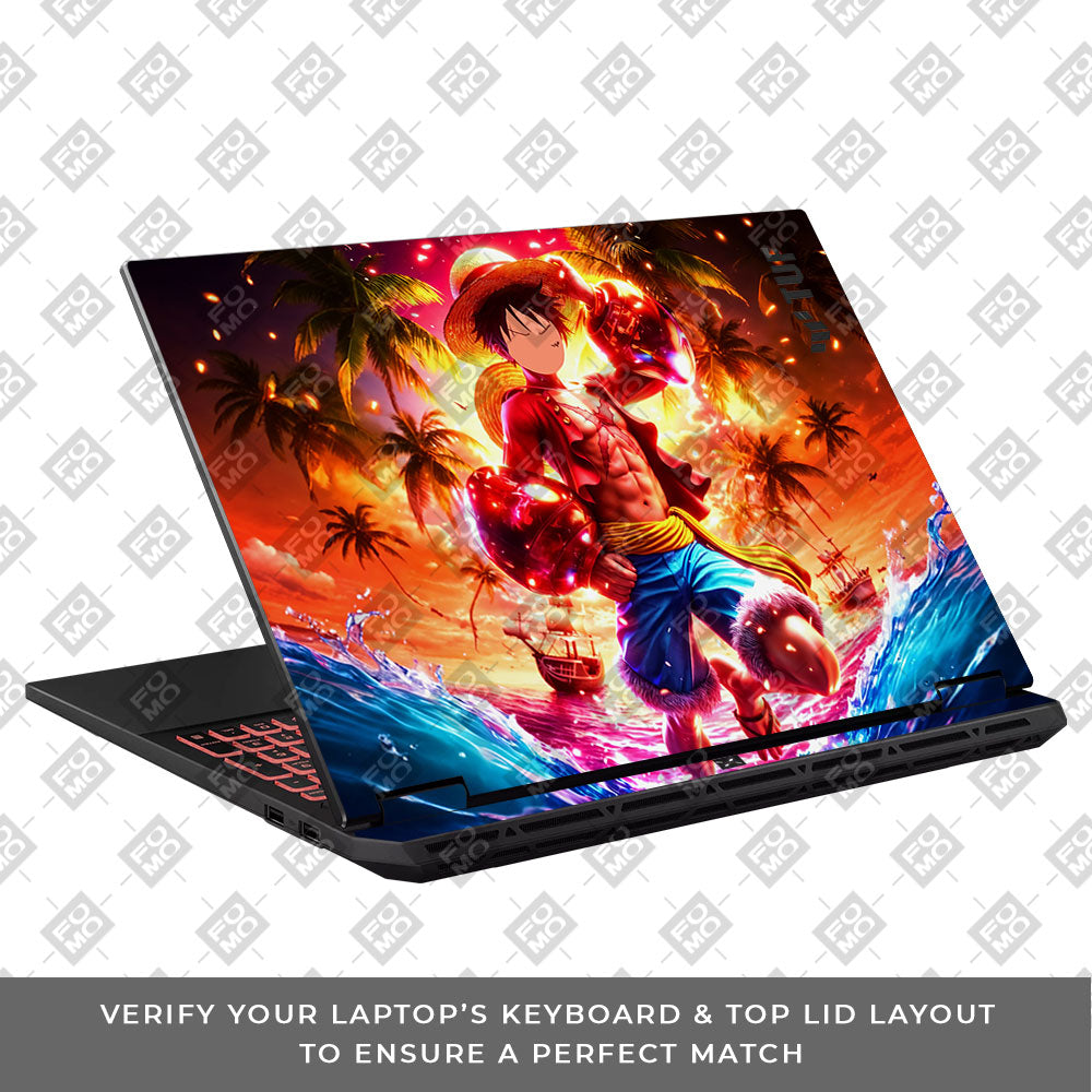 Luffy's Radiant Will Asus TUF Gaming A16 2025 Laptop Skin