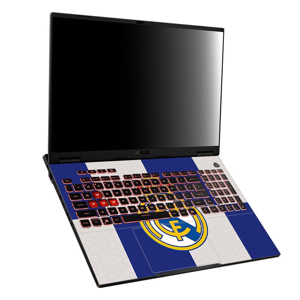 Royal Reign Real Madrid Glory Asus TUF Gaming A16 2025 Laptop Skin