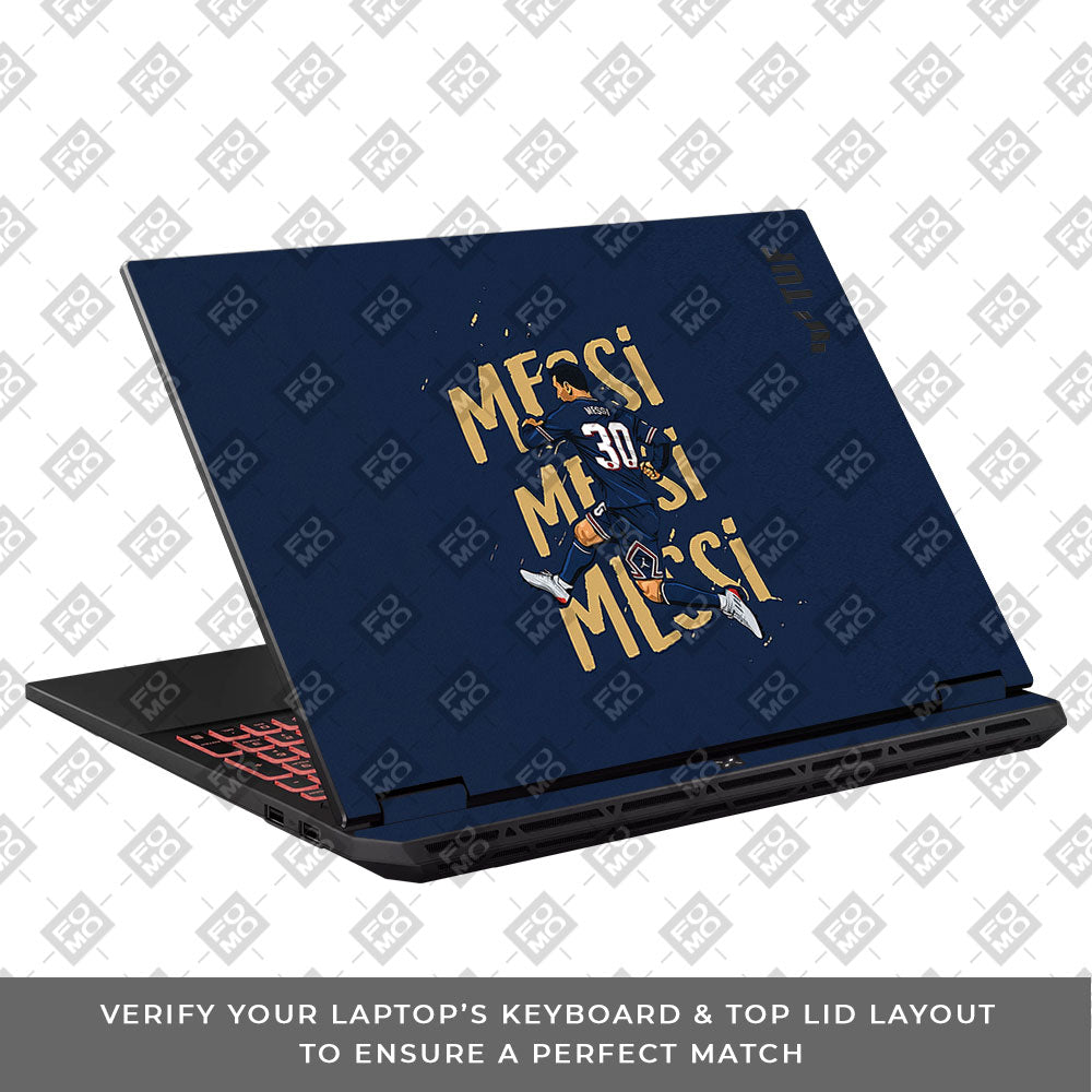 Messi Motion Masterpiece Asus TUF Gaming A16 2025 Laptop Skin