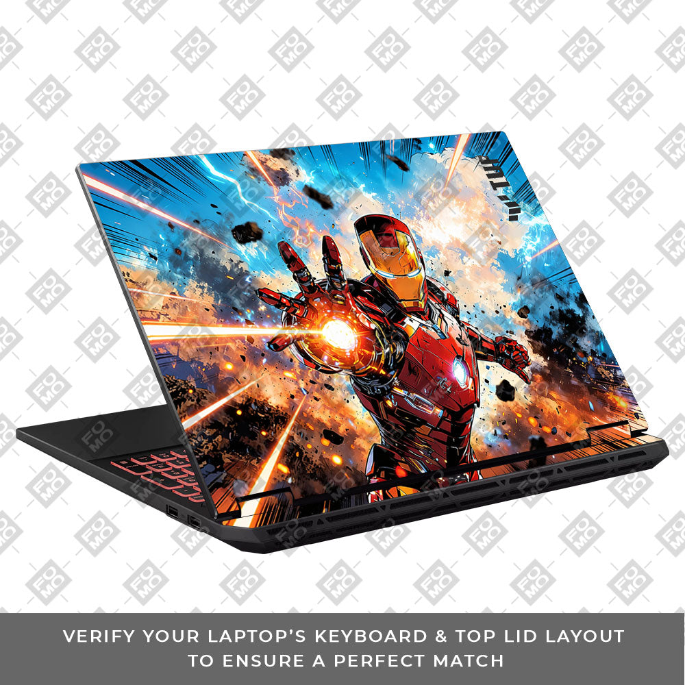 Iron Imapct The Arc Reactor Asus TUF Gaming A16 2025 Laptop Skin