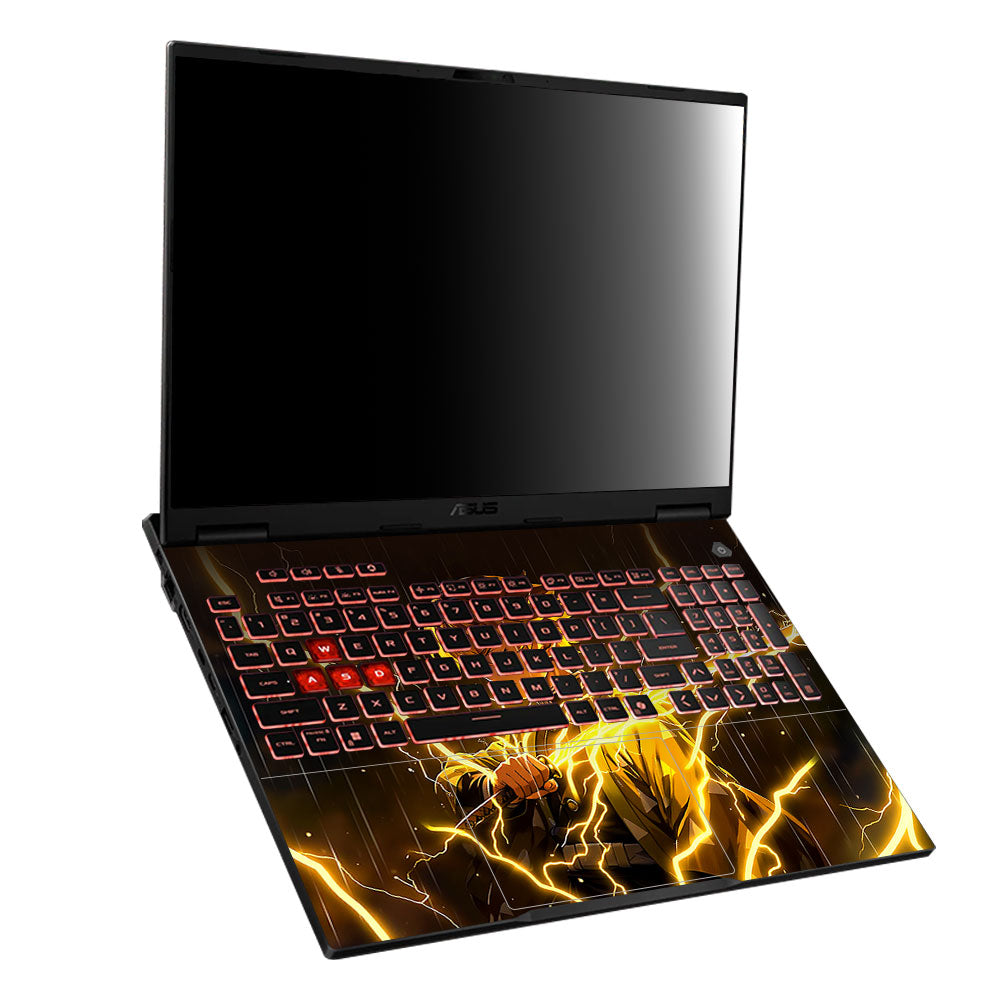Thunder Soul Lightning Zenitsu Asus TUF Gaming A16 2025 Laptop Skin