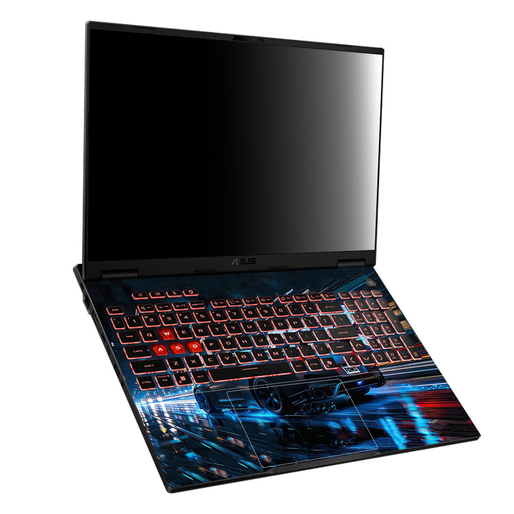 Neon GTR Nights Asus TUF Gaming A16 2025 Laptop Skin