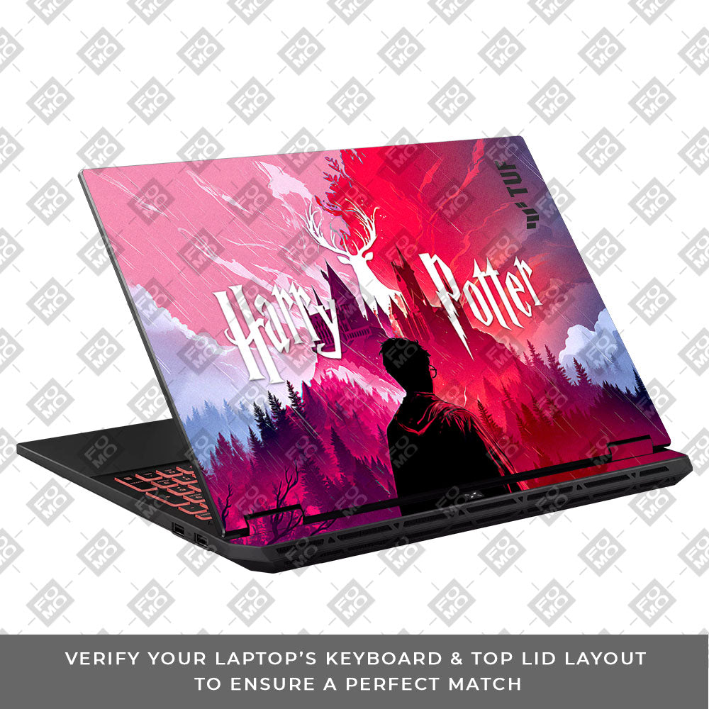 Harry Potter Magical Hogwarts Asus TUF Gaming A16 2025 Laptop Skin