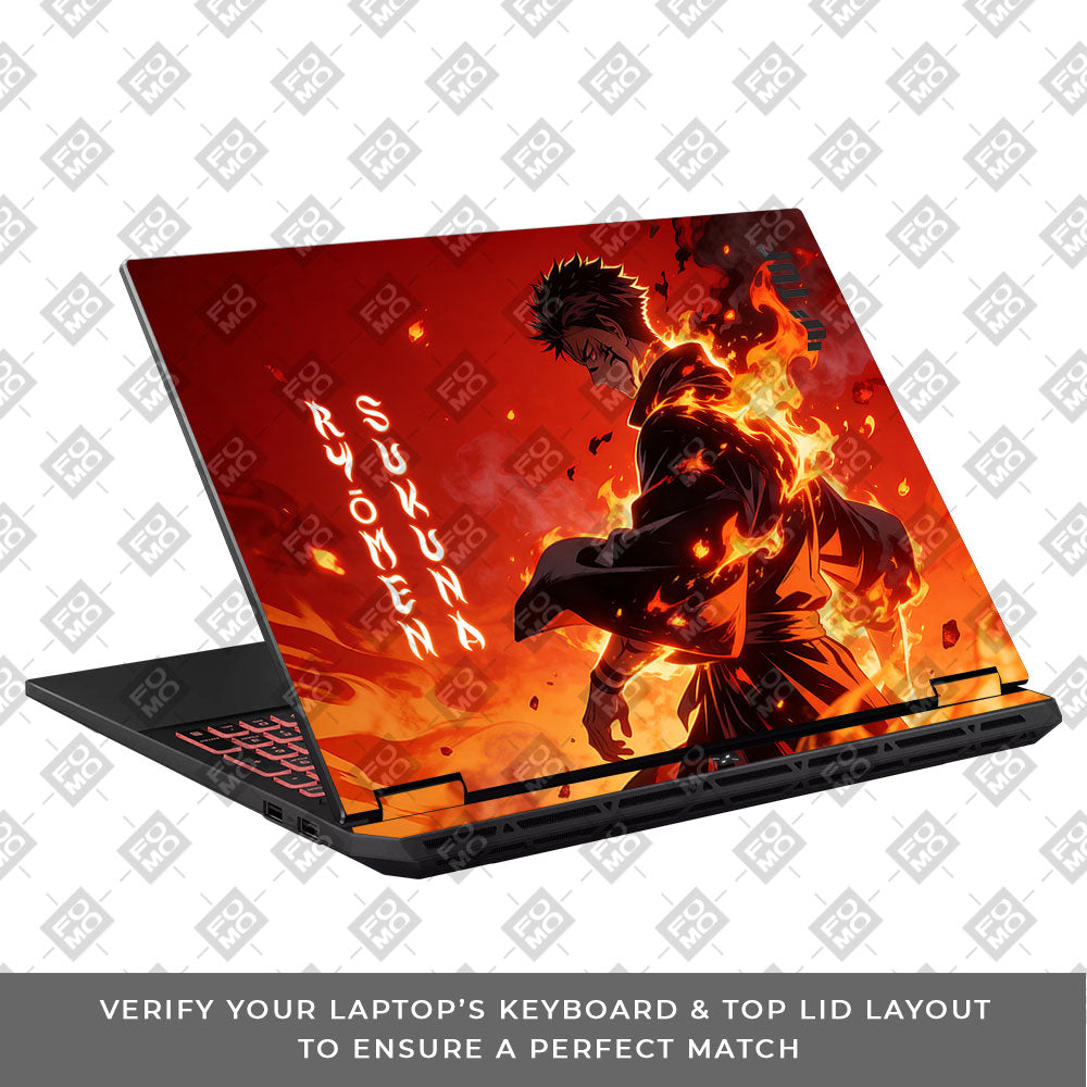 Ryomen Sukuna Lord of Curses Asus TUF Gaming A16 2025 Laptop Skin