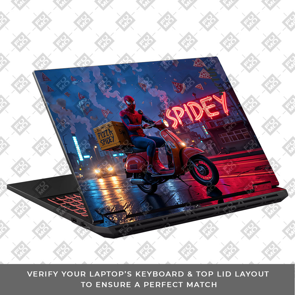 Pizza Spidey Asus TUF Gaming A16 2025 Laptop Skin