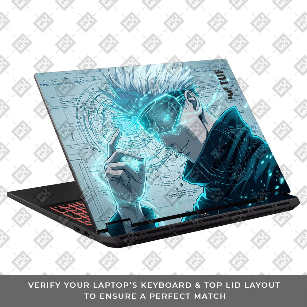 Gojo Satoru Power Asus TUF Gaming A16 2025 Laptop Skin