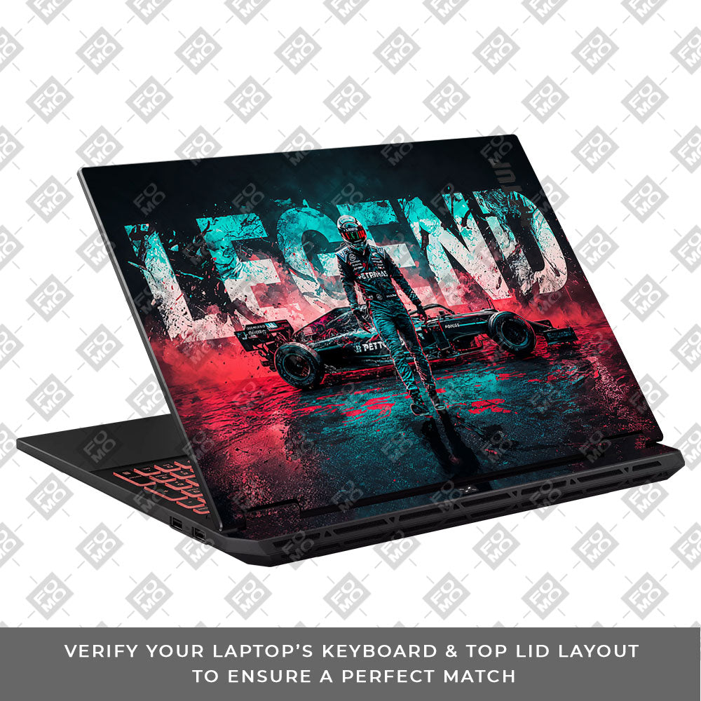 F1 Legend Racer Asus TUF Gaming A16 2025 Laptop Skin