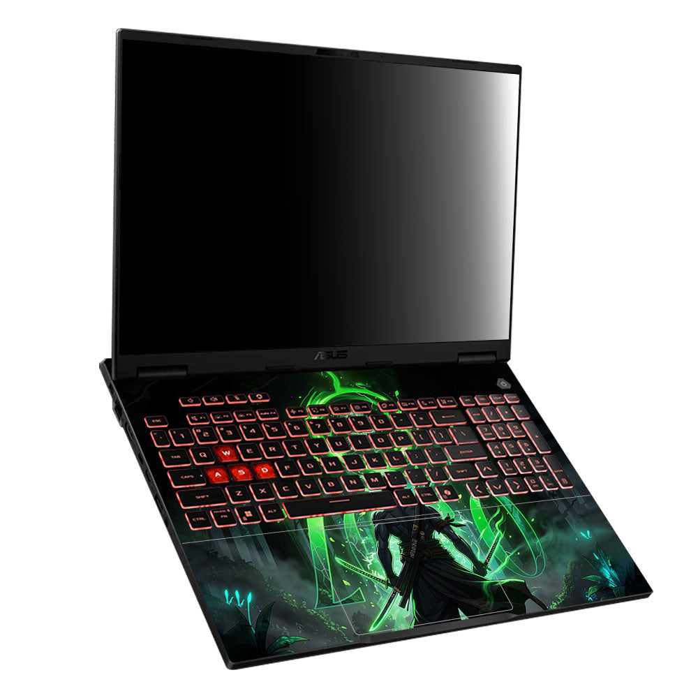 Zoro Green Aura Asus TUF Gaming A16 2025 Laptop Skin