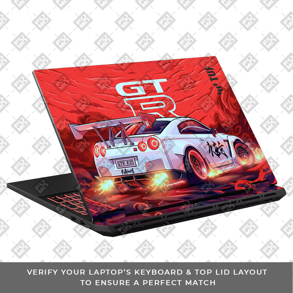 Nissan GTR Turbo Performance Edition Asus TUF Gaming A16 2025 Laptop Skin
