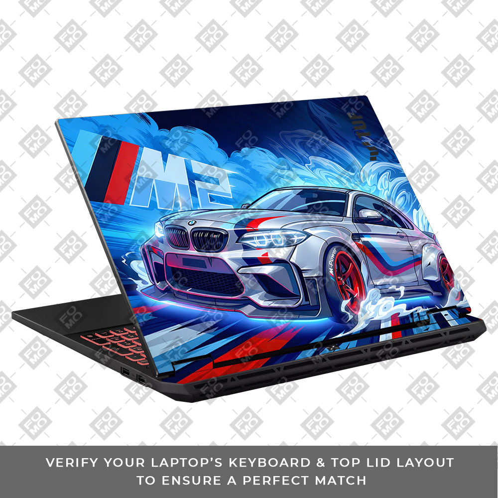 BMW M Performance Asus TUF Gaming A16 2025 3D Laptop Skin