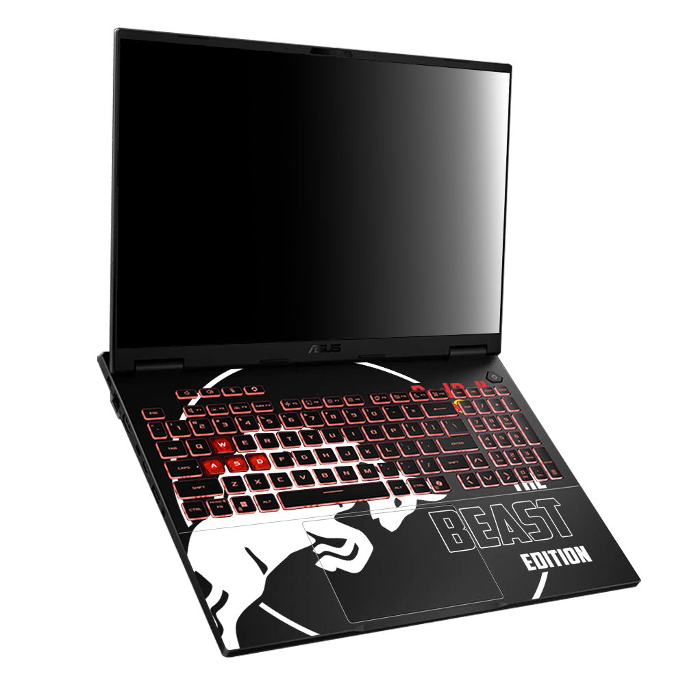 Transparent Red Bull Energy Asus TUF Gaming A16 2025 Laptop Skin