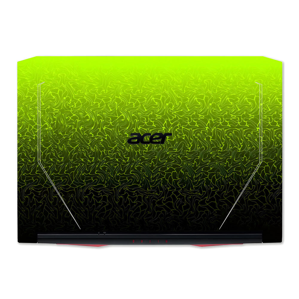 Lime Yellow to Black Gradient Acer Nitro 5 AN515 44, 56 Laptop Skin