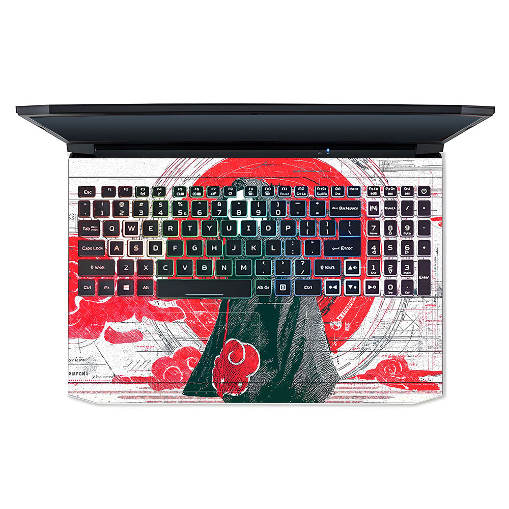Itachi Uchiha Mark of the Akatsuki Acer Nitro 5 AN515 44, 56 Laptop Skin