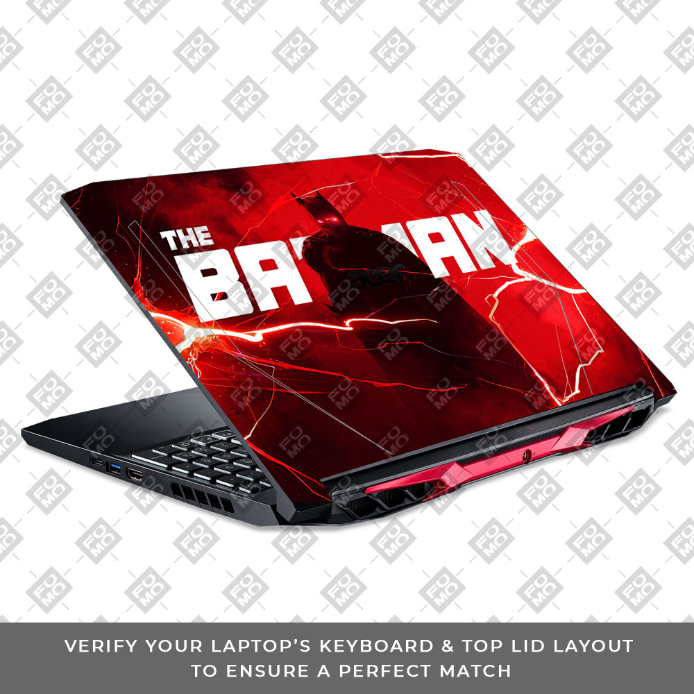 Red Rage Batman Acer Nitro 5 AN515 44, 56 3D Laptop Skin