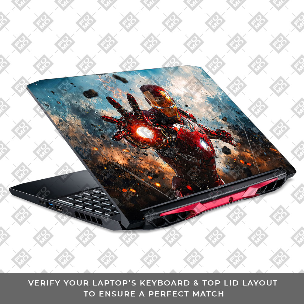 Iron Imapct The Arc Reactor Acer Nitro 5 AN515 44, 56 Laptop Skin