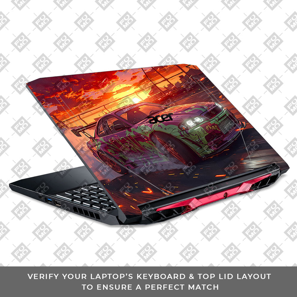 Tokyo Drift Vibes Acer Nitro 5 AN515 44, 56 Laptop Skin
