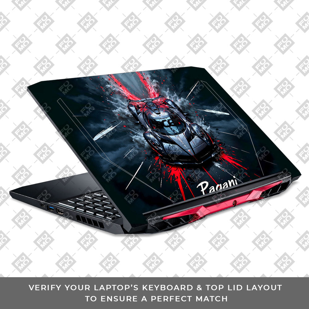 Pagani Midnight Impact Acer Nitro 5 AN515 44, 56 Laptop Skin