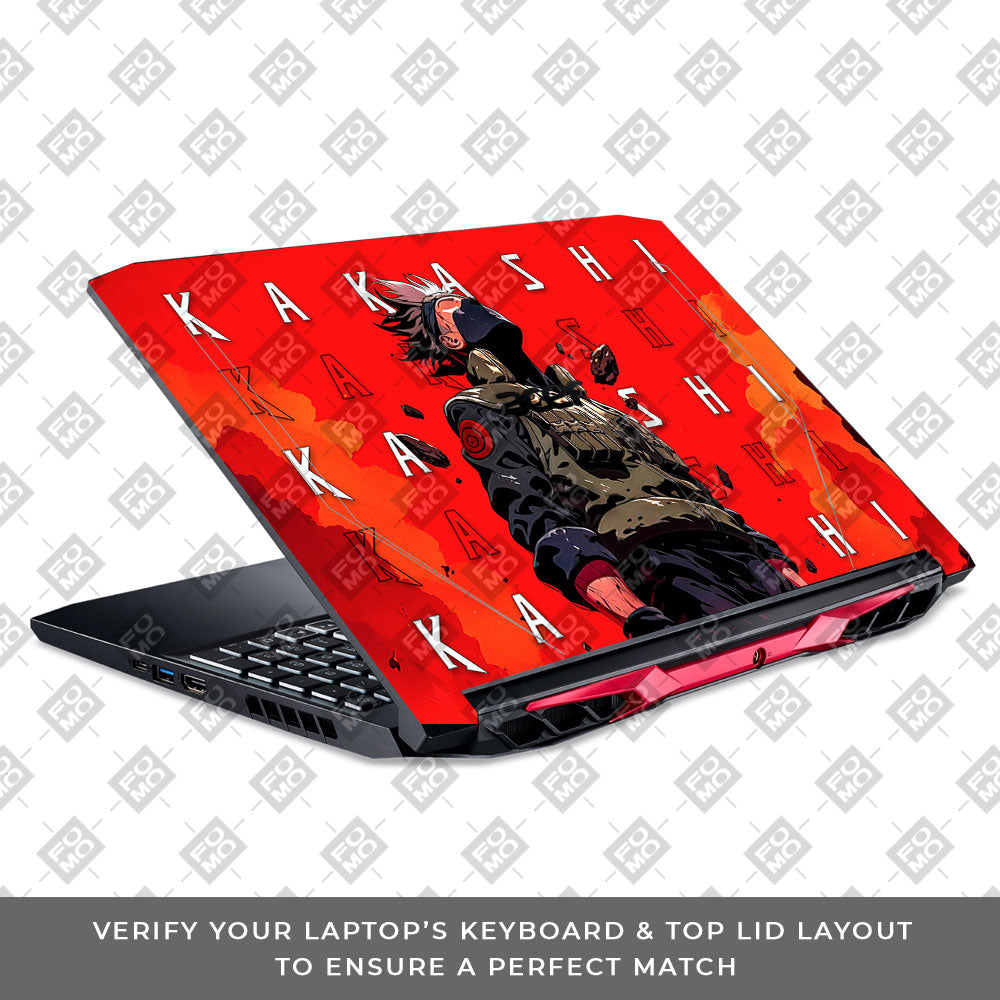 Kakashi Hatake Inferno Acer Nitro 5 AN515 44, 56 Laptop Skin