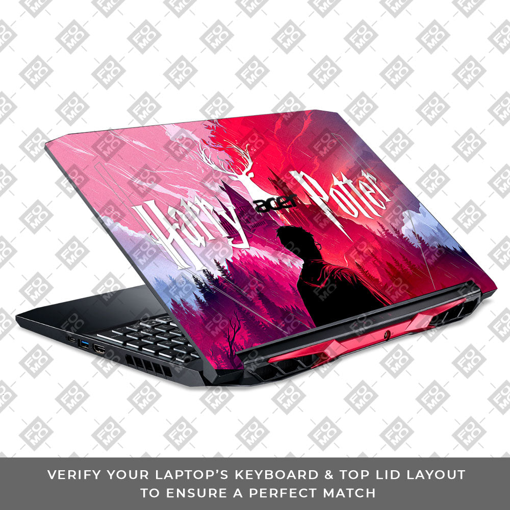 Harry Potter Magical Hogwarts Acer Nitro 5 AN515 44, 56 Laptop Skin