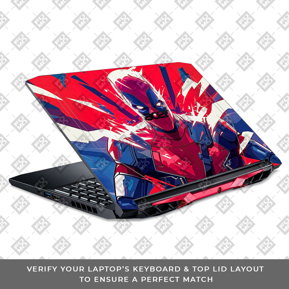 Deadpool Power Burst Acer Nitro 5 AN515 44, 56 3D Laptop Skin