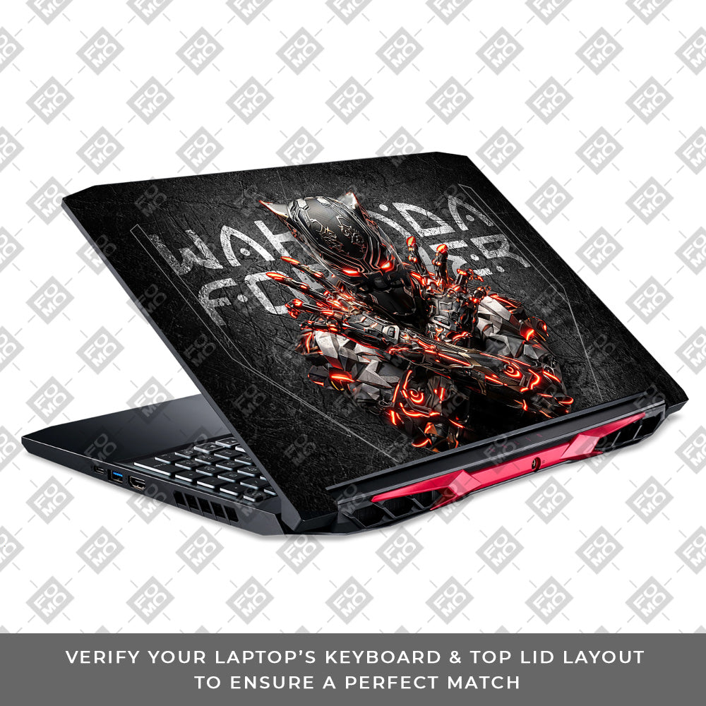 Black Panther Glowing Fury Acer Nitro 5 AN515 44, 56 Laptop Skin