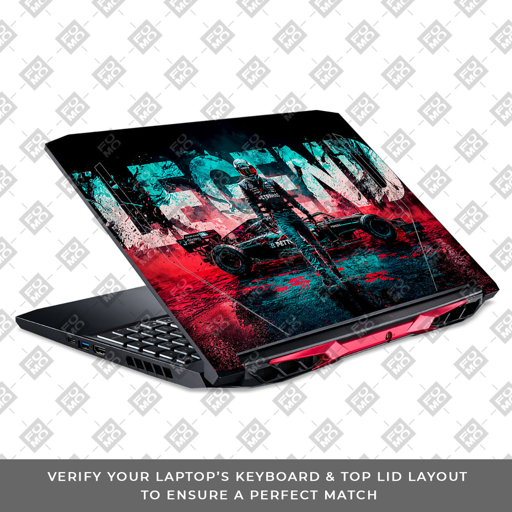 F1 Legend Racer Acer Nitro 5 AN515 44, 56 Laptop Skin