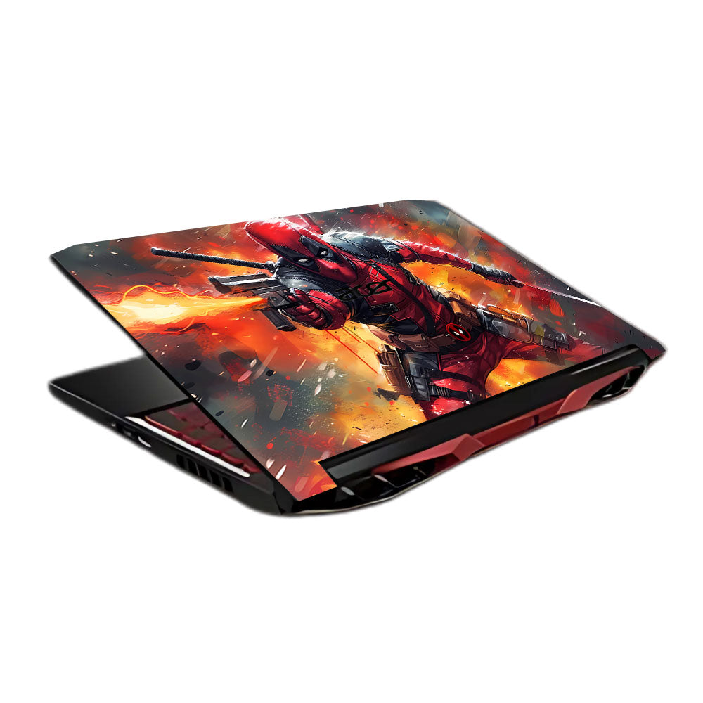 Deadpool in Action Acer Nitro 5 AN515 45, 55, 57 Laptop Skin