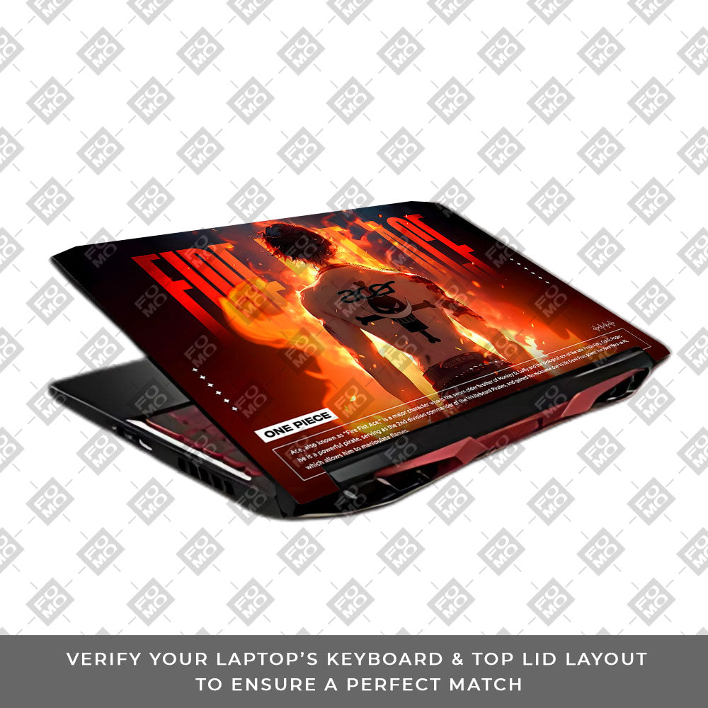 Fire Fist Ace Acer Nitro 5 AN515 45, 55, 57 Laptop Skin