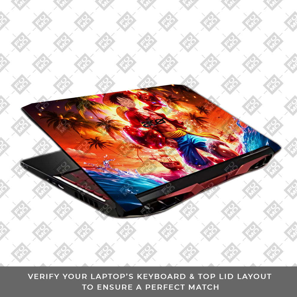 Luffy's Radiant Will Acer Nitro 5 AN515 45, 55, 57 Laptop Skin